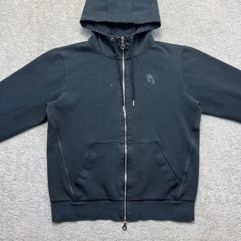 Nikelab Hoodie Jacket Mens Small‎ Blue Gray Essentials Full Zip Athleisure - Picture 2 of 16